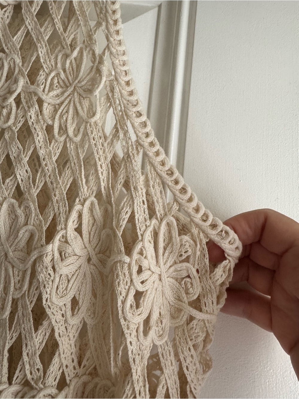 NWOT Torrid Cream Crochet Top - Picture 4 of 9